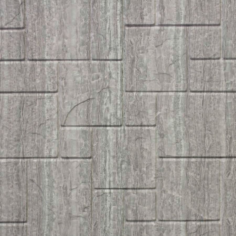 Tile-look wall system in Piazza Quartz pattern